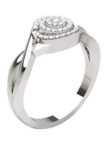 0.35 Ct Diamond Pisa Gold Promise Ring