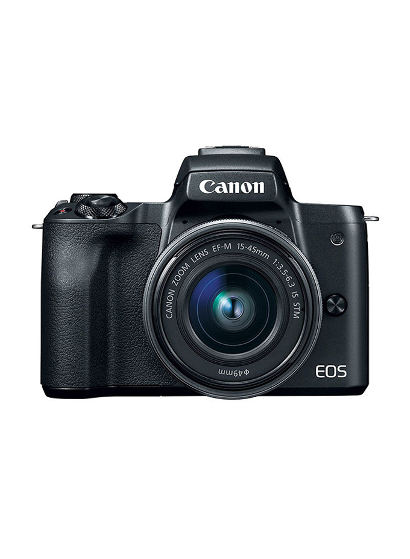 Canon EOS M50 With EF-M 15–45mm f/3.5-6.3 IS STM lens 24.1MP, Vari-angle LCD Touchscreen With Built-in Wi-Fi, Bluetooth & NFC Black