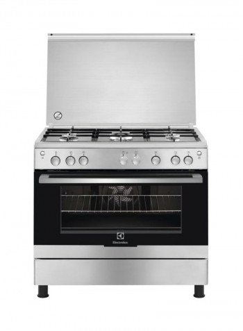 5-Burner Gas Cooker EK-EKG913A2OX Silver/Black