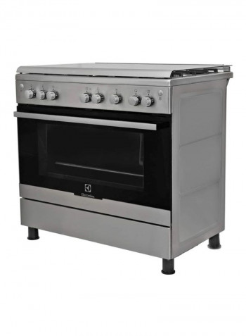 5-Burner Gas Cooker EK-EKG913A2OX Silver/Black