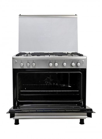 5-Burner Gas Cooker EK-EKG913A2OX Silver/Black