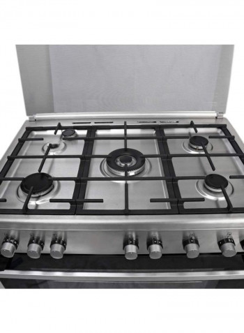 5-Burner Gas Cooker EK-EKG913A2OX Silver/Black