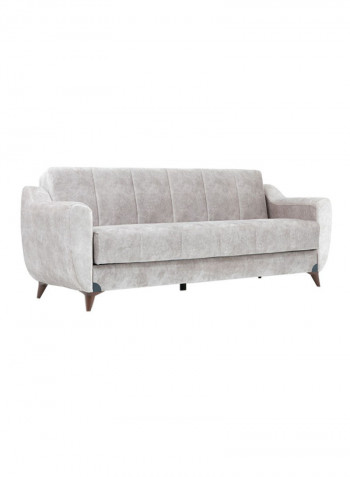 King 3 Seater Fabric Sofa Beige
