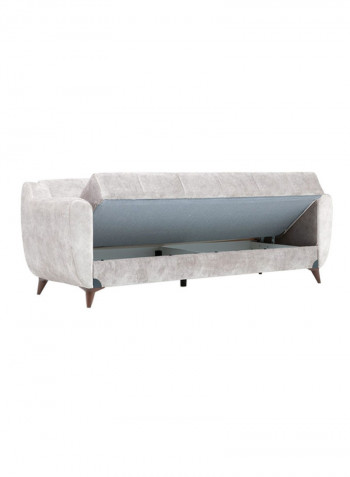King 3 Seater Fabric Sofa Beige