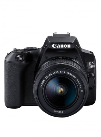 EOS 250D DSLR With EF-S 18-55mm f/3.5-5.6 III Lens 24.1MP,LCD Touchscreen, Built-In Wi-Fi, Bluetooth And NFC