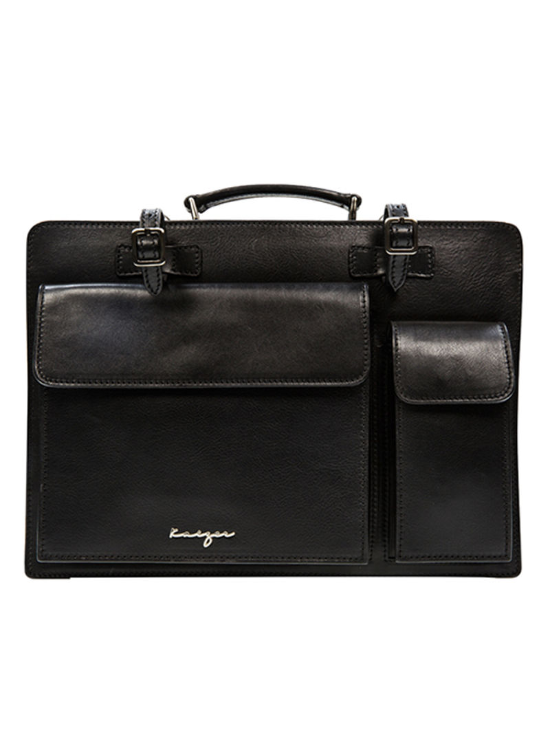 Stateman Leather Business Bag Black