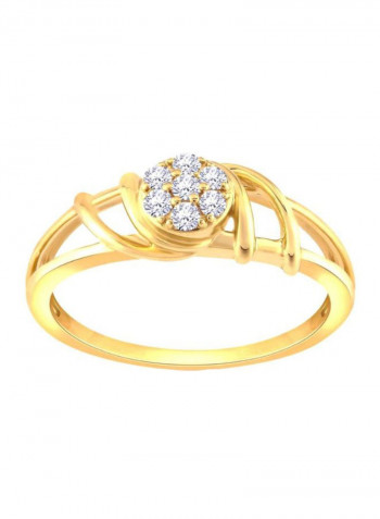 18 Karat Gold Mine Diamond Ring