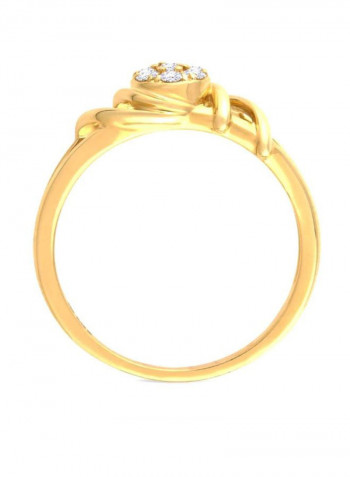 18 Karat Gold Mine Diamond Ring