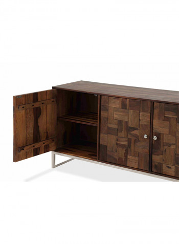 Castilian 3-door Sideboard Walnut 150x45x76cm