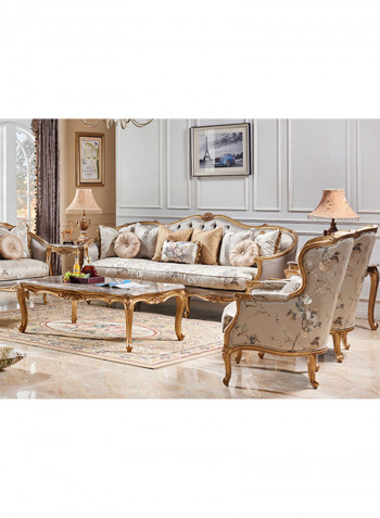 Nafisa 1-Seater Sofa Gold