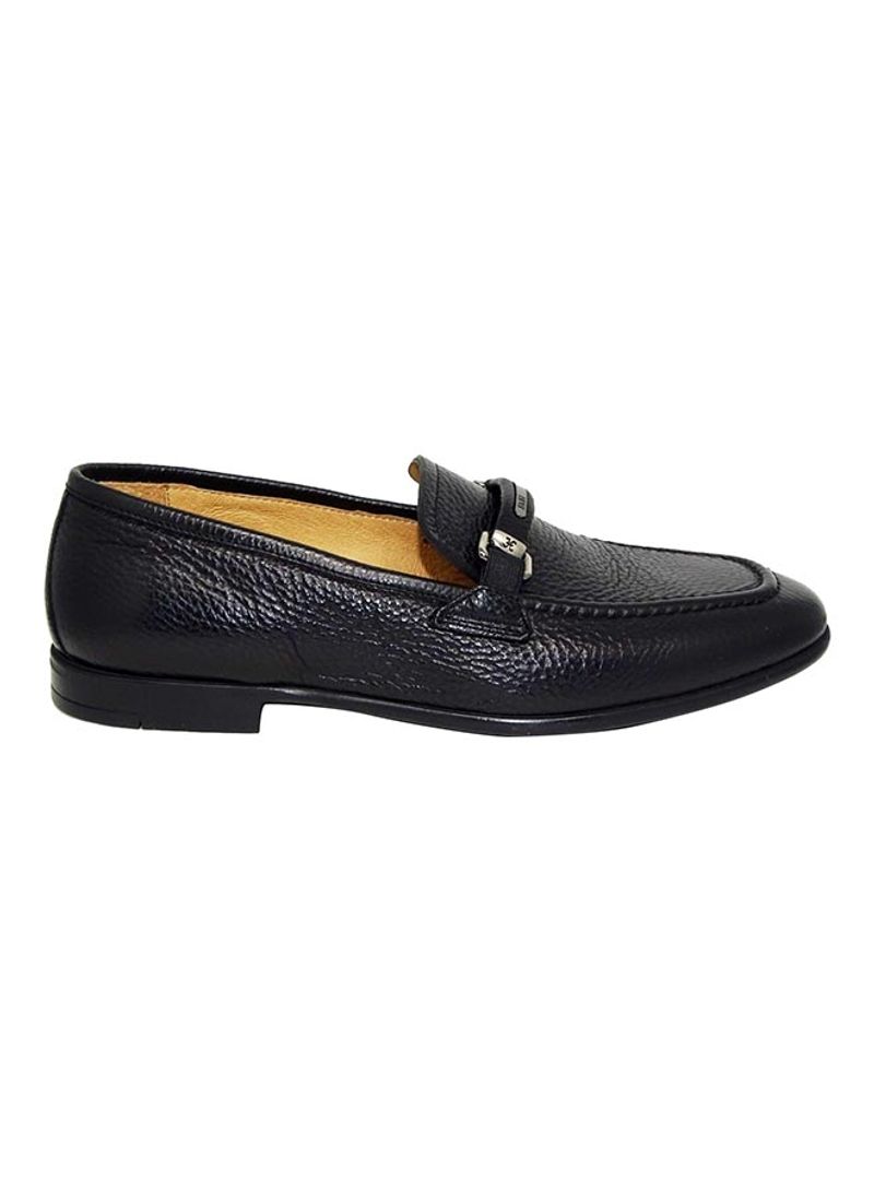 Men's Textured Slip-On Shoes Black