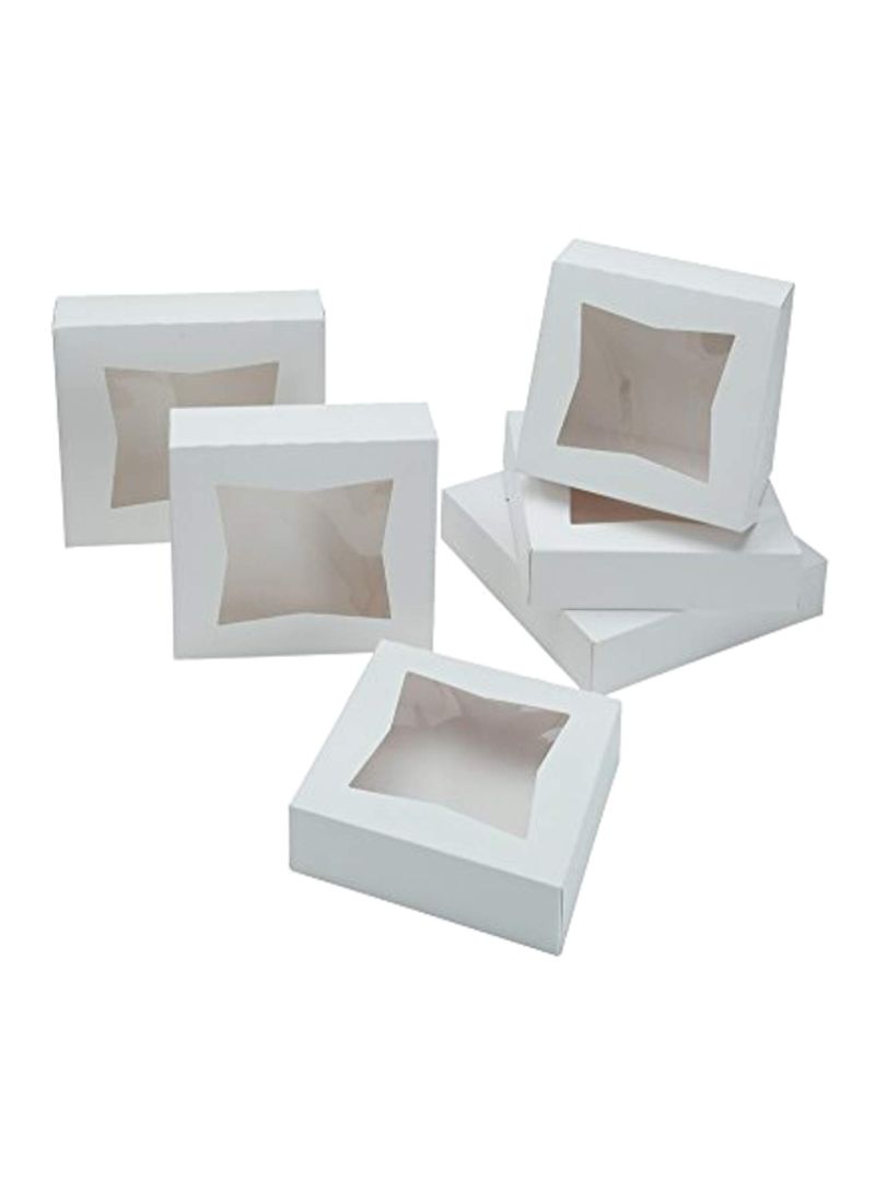 200-Piece Pie Boxes White 7.9x0.12x18.4inch