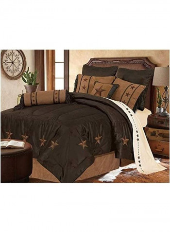 Laredo Comforter Cotton Brown King