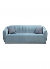 Clarito 3-Seater Sofa Blue 213x86x82cm reviews Clarito 3-Seater Sofa Blue 213x86x82cm