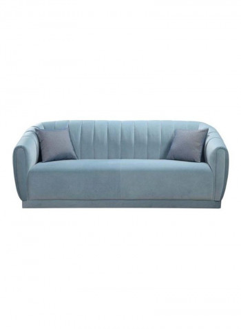 Clarito 3-Seater Sofa Blue 213x86x82cm
