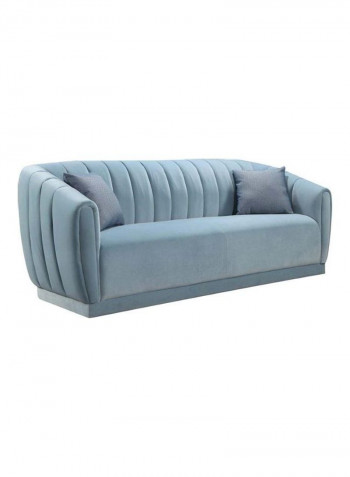 Clarito 3-Seater Sofa Blue 213x86x82cm