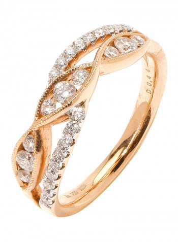 18K Gold Embellished Diamond Ring