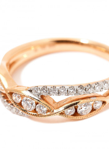 18K Gold Embellished Diamond Ring