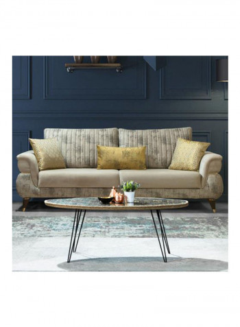 3 Seater Fabric Sofa Multicolour