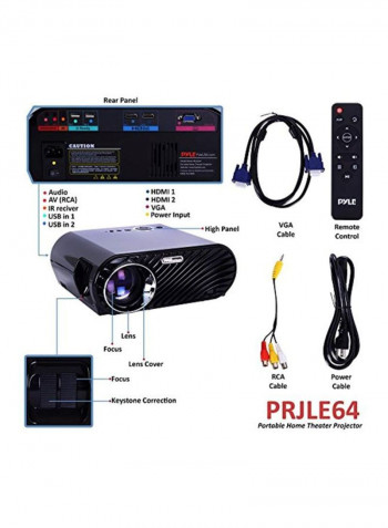 Digital Projector B072RK6KQL Black