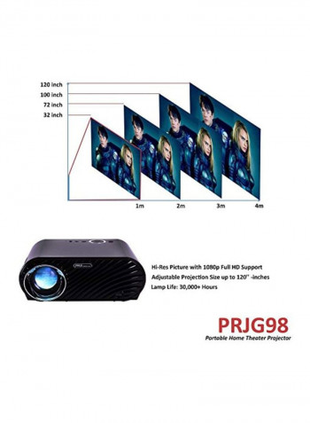 Digital Projector B072RK6KQL Black