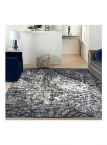 Picasso Collection Contemporary Area Rug Grey/White 350x250centimeter