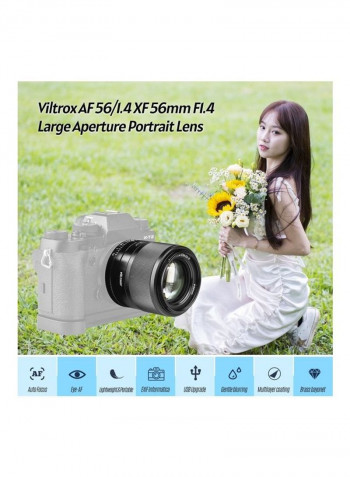 Auto Focus Portrait Lens Black