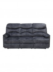 Westerwood 3 Seater Recliner Sofa Grey 200x100x95centimeter