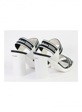 Slip-on High Heeled Pumps Black/White