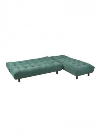 Imelda Sectional Sofabed Green 268x105x88cm