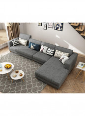 Modern Design L-Shape Sofa Grey reviews Modern Design L-Shape Sofa Grey