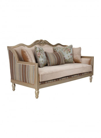 Abyan 3-Seater Sofa Brown/Blue/Green