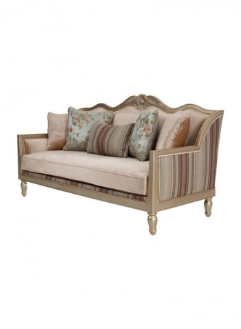 Abyan 3-Seater Sofa Brown/Blue/Green