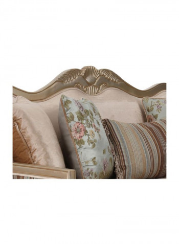 Abyan 3-Seater Sofa Brown/Blue/Green