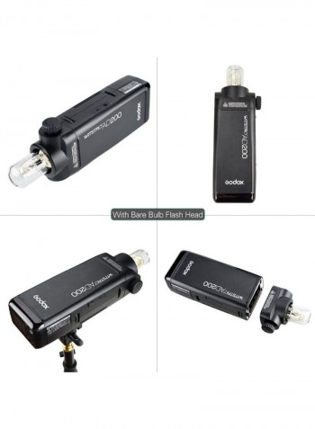 Portable Pocket Flash Mini TTL Speedlite Black
