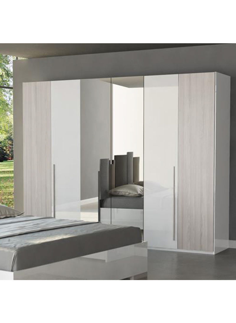 6 Door Wardrobe White 274.2x57.8x225cm