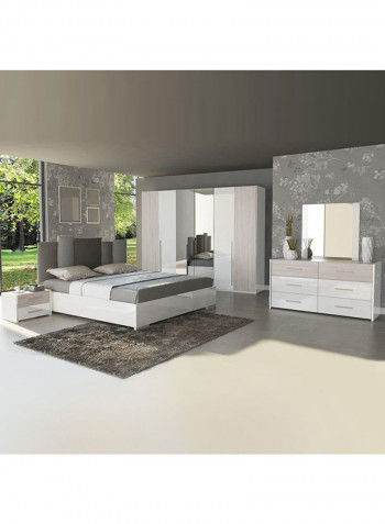 6 Door Wardrobe White 274.2x57.8x225cm