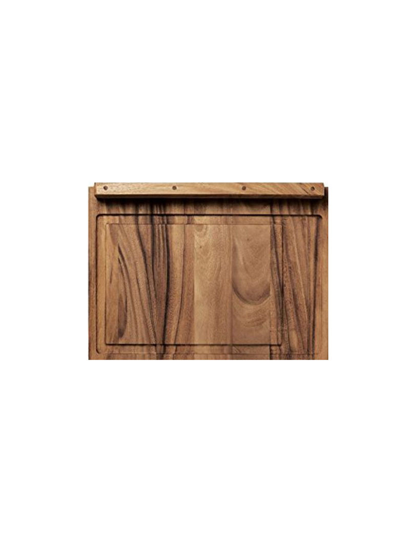 Double-Sided Countertop Cutting Board Brown 23.75x17.25x1.25inch