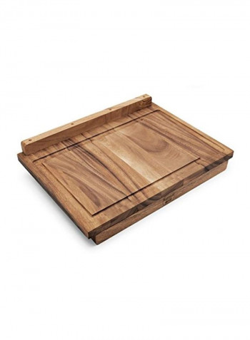 Double-Sided Countertop Cutting Board Brown 23.75x17.25x1.25inch