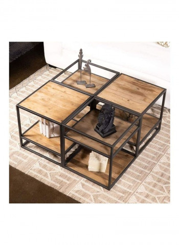 Contemporary Style Table بني 100 x 100 x 45سم