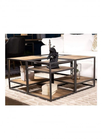 Contemporary Style Table بني 100 x 100 x 45سم
