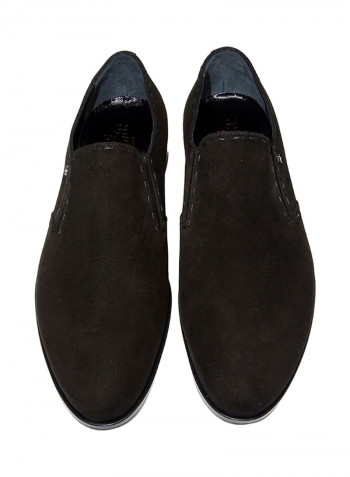 Men's Stitch Detail Formal Shoes Black