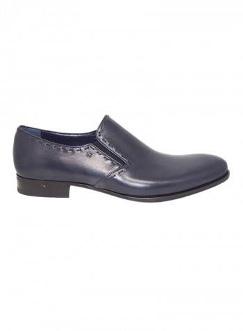 Men's Stitch Detail Formal Shoes Navy