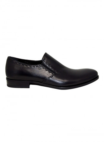 Men's Stitch Detail Formal Shoes Black