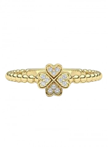 18K Gold Exquiste Design Diamond Ring