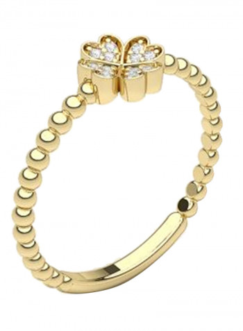 18K Gold Exquiste Design Diamond Ring