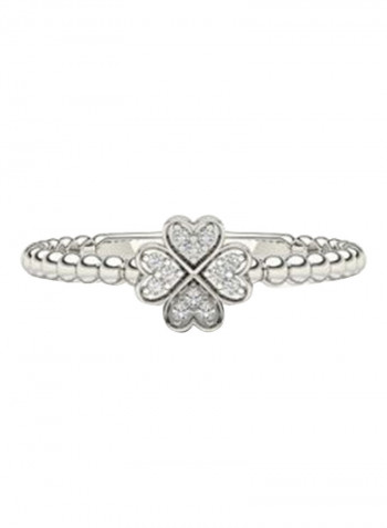 White Gold Exquiste Design Diamond Ring