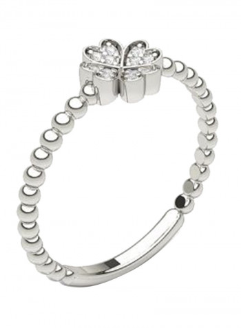 White Gold Exquiste Design Diamond Ring