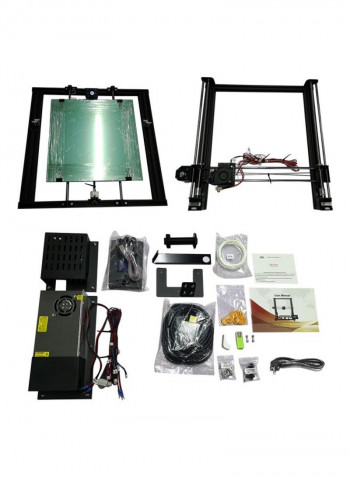 A8 Plus High Precision 3D Printer Kit أسود/فضي