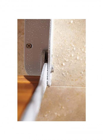 Folding Shower Seat Brown/Silver 22.4 x 5.5 x 18.1 iinch